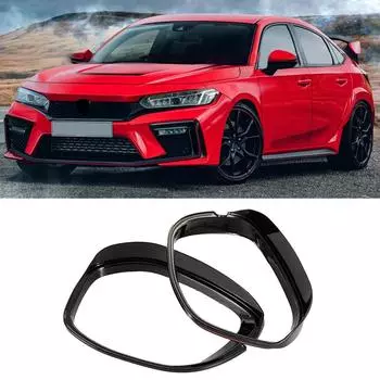 Глянцево-черная накладка бокового зеркала для Honda Civic 11-го поколения