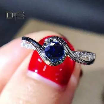 Глянцевое стекируемое кольцо с геометрическими искусственными драгоценными камнями, инкрустированное женское кольцо с дизайном «Twist», ювелирные аксессуары US 11 зелёный