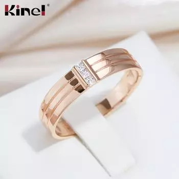 Глянцевое винтажное мужское кольцо Kinel с кубическим цирконием, модные украшения 7