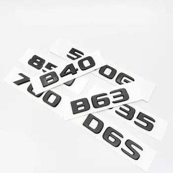 Глянцевые черные буквы 550G 4X4 850 550 D35 B40 D6S B63 эмблема для Mercedes Benz Brabus G автомобильное крыло багажника сзади W464 наклейка с логотипом Glossy Black