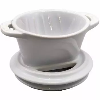 Глянцевые керамические кофейные чашки Staub Dripper, белые, официальные, Coffee White 1-2 [Японский продукт] 40508-535