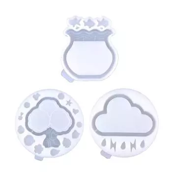 Глянцевые силиконовые формы для декора, формы для украшения аквариума, деревьев, брелоков, DIY-формы для кулонов, ювелирных изделий из эпоксидной смолы 1