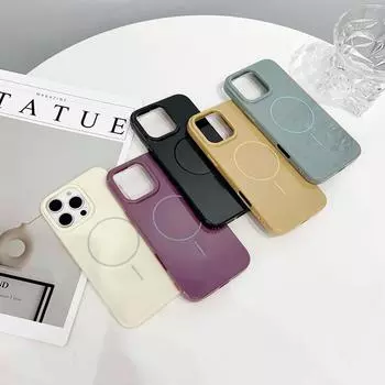 Глянцевый чехол для телефона TPU с магнитной беспроводной зарядкой для iPhone 16 Pro Max 16 Plus 15 14 13 12, противоударный, с точными вырезами, противопылевой чехол для телефона iPhone 16 Plus чёрный