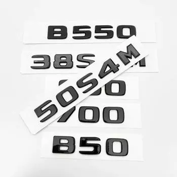 Глянцевый черный 50S4M 38S4M 40S 60S B550 850S эмблема ABS для Mercedes Benz Brabus S W221 W222 W223, значок багажника автомобиля, наклейка с логотипом Glossy Black