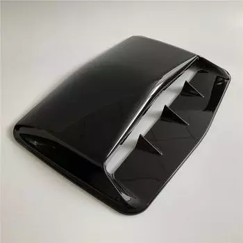 Глянцевый черный АБС пластик Автомобильный воздухозаборник Капот Акулий плавник Совок Вентиляционное отверстие Крышка капота