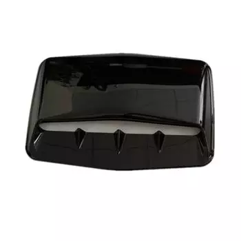 Глянцевый черный АБС-пластик Крышка воздухозаборника капота автомобиля с декоративными акульими плавниками, воздухозаборником и крышкой капота