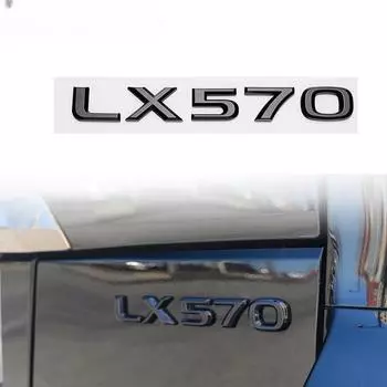 Глянцевый черный для LX 570 LX570 автомобиля внедорожник спортивная эмблема задний багажник значок наклейка чёрный