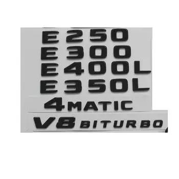 Глянцевый черный для W212 W213 E180 E200 E220 E250 AMG E260 E280 E300 E320 E350 E400 E450 E500 E550 4MATIC эмблемы E 180