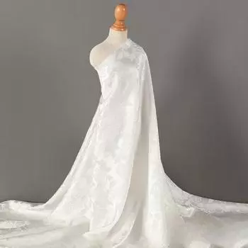 Глянцевый шелковый жаккардовый розовый ацетатный атласный материал скользящая подвеска платье ципао дизайнерская ткань одежда швейный материал своими руками 100x150cm