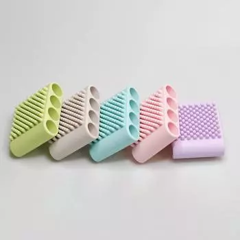 Глубокая очистка силиконовая щетка для душа пилинг для ванны прочная ручная щетка для спины для мужчин фиолетовый