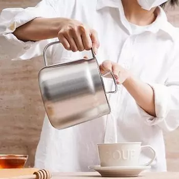 Глубокая сковорода 1,5/2 л из нержавеющей стали 304, кухонная сковорода, многофункциональный контейнер для хранения масла, кухонные принадлежности для приготовления пищи