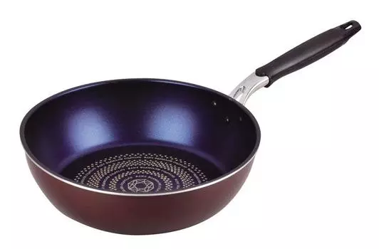 Глубокая сковорода Pearl Metal 28 см, совместимая с IH, покрытие Rise Blue Diamond Coat HB-322 чёрный