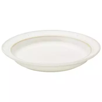 Глубокая тарелка staub Line 24 см, изготовленная из пасты, большая тарелка, керамическая, подходит для микроволновой печи, японская глубокая керамическая тарелка Boussole Line Boussole Off-White