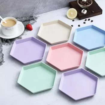 Глубокие обеденные тарелки из пшеничной соломы, небьющиеся пластиковые тарелки, многоразовая столовая посуда, пригодная для использования в микроволновой печи и посудомоечной машине для детей и взрослых