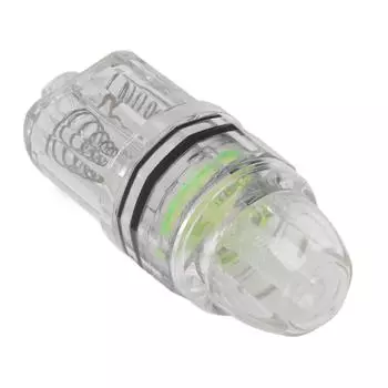 Глубокий рыболовный фонарь с прозрачным пластиком и питанием от батареек типа АА, светодиодный рыболовный фонарь для троллинга в море зелёный