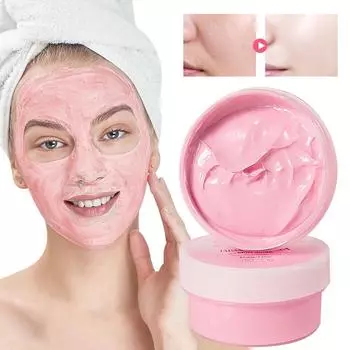 Глубоко очищающая и увлажняющая грязевая маска с вишневым цветом для очищения пор и увлажнения кожи. 80g