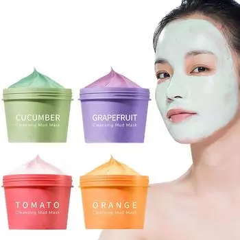 Глубоко очищающая маска от черных точек для контроля жирности, нежного увлажнения и увлажнения. оранжевый