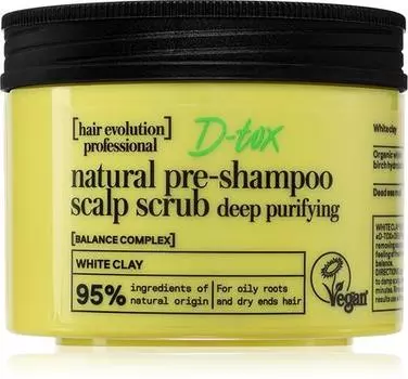 глубоко очищающий скраб для волос и кожи головы TU прозрачный