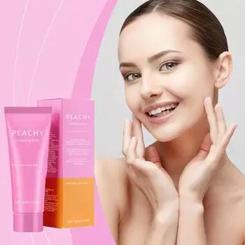 Глубокое очищение, увлажнение, персиковое средство для снятия макияжа, снятие стянутости кожи лица, очищение, нежные ингредиенты розовый