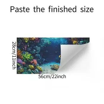 Глубоководная Коралловая Черепаха Гостиная Спальня Потолок Дом Фон Украшение и Декор Наклейки на Стену