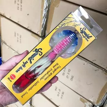 Глубоководный кальмар поддельная приманка 60G бионический осьминог железный крючок морская рыбалка дорога Азия светящаяся мягкая приманка