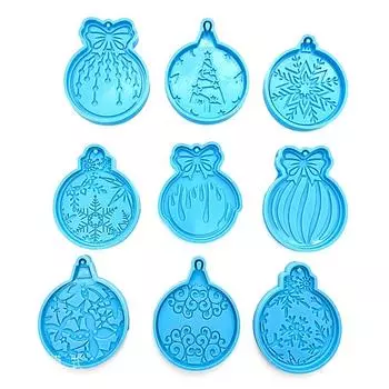 Glue Mold Round Christmas Easy To Demold Popular Multifunction Highly Rated Handicrafts Silicone Mold Manual Easy To Clean