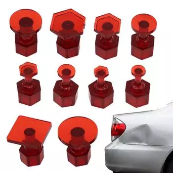 Glue Tabs For Dent Removal Multipurpose Car Body Dent Removal Glue Tabs Automobile Dent Repair Tool Reusable Dent Repair Tabs
