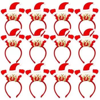 Глупый рождественский снеговик-повязка на голову