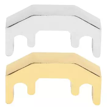 Глушитель для скрипки из алюминиевого сплава, ультра немой струнный вспомогательный инструмент для скрипки 1/2, 3/4, 4/4 Silver