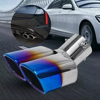 Глушитель выхлопной трубы для полировки поверхности автомобиля, утолщенная отделка из нержавеющей стали от 1 до 2 B
