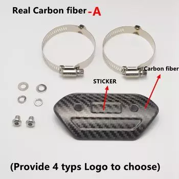 Глушитель выхлопной трубы мотоцикла, средняя соединительная труба, защитный кожух из углеродного волокна, защитный кожух для Z900 Z750 Z250 E- Akra Sticker