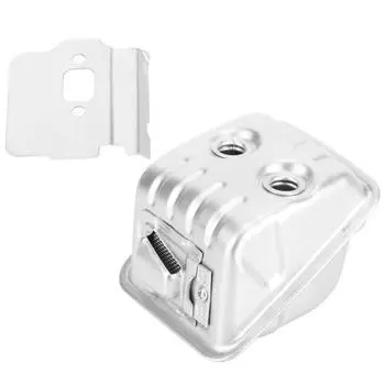 Глушитель выхлопной трубы, железный глушитель, аксессуары для бензопилы, подходящие для HUSQVARNA 445