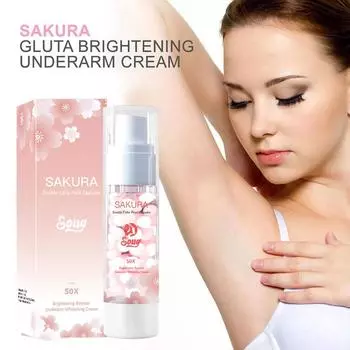 GLUTA BRIGHTENING UNDERARM CREAM Brightening Pearl Underarm Underarm Capsules Whitening Cream C D1I7 pink-30ml
