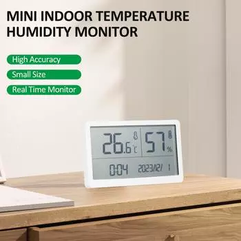 GM1372 Термометр для дома, высокоточный электронный цифровой датчик температуры и влажности GM1372 белый