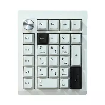 GMK26 Цифровая клавиатура 2.4G/Bluetooth5.0/Type-C проводная 26 клавиш программируемая макро-клавиатура RGB подсветка для ноутбука Mac Windows Linux белый