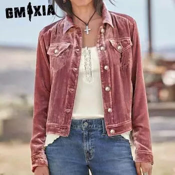 GMXIA однотонный принт осень-зима женская канареечная куртка женские короткие куртки и пальто S светло-розовый