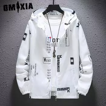 GMXIA женская модная УФ-защитная одежда для уличной одежды, летние повседневные свободные кардиганы с длинными рукавами и капюшоном M белый