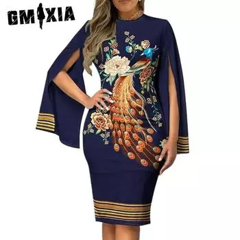 GMXIA Женские модные летние весенние повседневные платья с круглым вырезом S