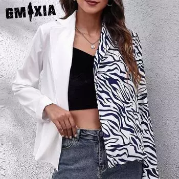 GMXIA Женские модные повседневные блузки и рубашки-поло с длинным рукавом S