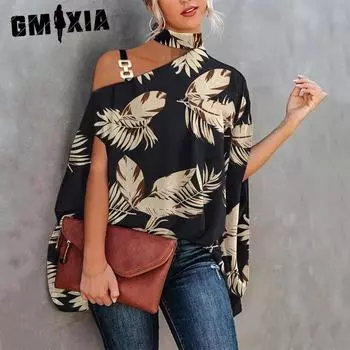 GMXIA Женские модные повседневные летние блузки и рубашки с короткими рукавами