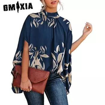 GMXIA Женские модные повседневные летние блузки и рубашки с коротким рукавом и полуводолазкой