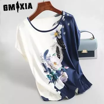 GMXIA Женские модные повседневные летние и весенние однотонные футболки с круглым вырезом и круглым вырезом в западном стиле с короткими рукавами и облегающие топы M красный