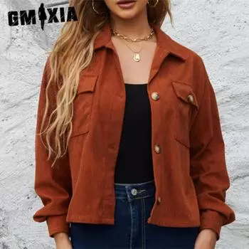 GMXIA Женские модные повседневные осенне-зимние кардиганы с длинными рукавами S красный