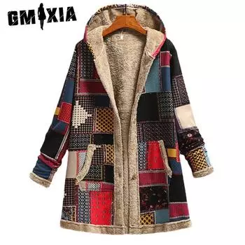 GMXIA женские винтажные повседневные куртки и пальто с воротником в клетку с клетчатым принтом, осенне-зимние куртки-поло с длинными рукавами и пальто S красный