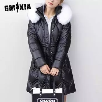 GMXIA женские винтажные повседневные однотонные куртки и пальто с капюшоном на осень и зиму с длинными рукавами и принтом M абрикосовый