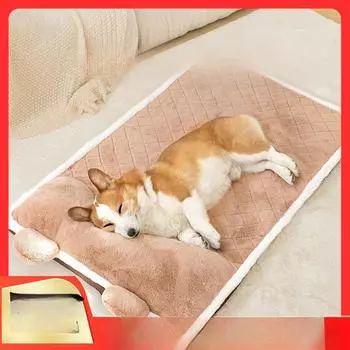 Гнездо для большой собаки, гнездо для кошки, диван-кровать для средней и большой собаки, весна и осень, съемный и моющийся, всесезонный универсальный коврик для собак, гнездо для питомца S 45*35*4.5cm