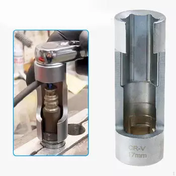 Гнездо для датчика кислорода, ручные инструменты, гибкая головка для автомобильного автомобильного оборудования 17mm