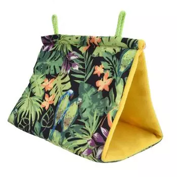 Гнездо для домашних птиц, гамак, треугольная тень, гнездо для птиц, подвесной домик для попугаев, палатка, клетка для птиц, игрушки