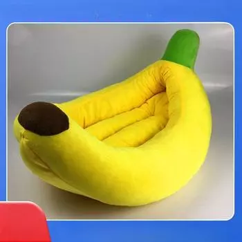 Гнездо для домашних животных в форме банана, собачья и кошачья будка, всесезонные теплые подушки для больших, средних и маленьких собак, товары для животных