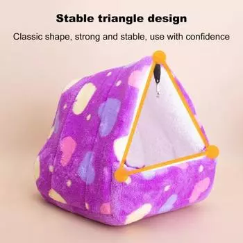 Гнездо для хомяка Милая кровать для сна для маленьких животных Дом для хомяка Мини-питомец Зимний теплый уютный M белый